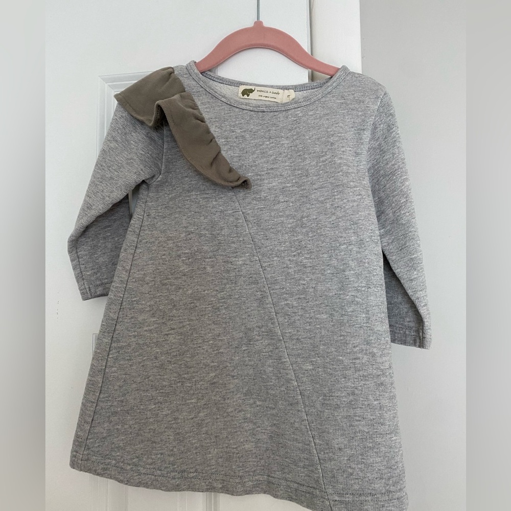 Monica and Andy toddler grey dress, size 1T